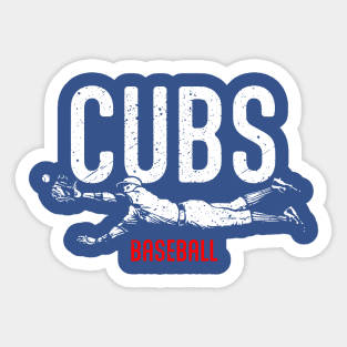 Cubs Vintage Catch Sticker